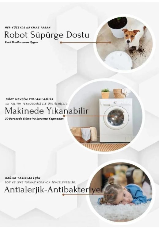 Şönil Kilim Antrasit 1.5 Metrelik Lik resmi